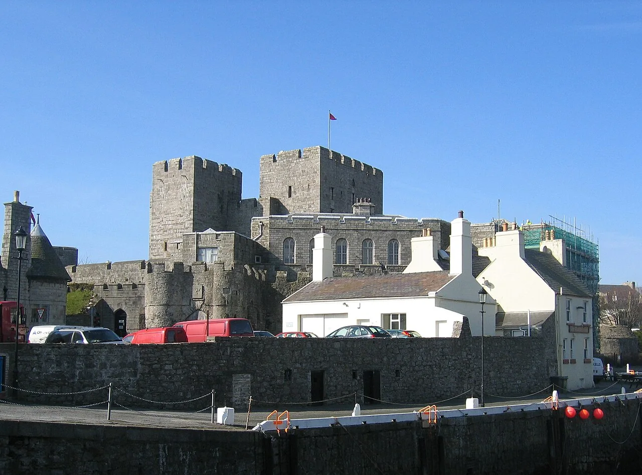 Castle Rushen from Castletown harbour